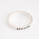 Engraved Band Stacking Ring alternate view
