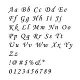 Engraved Sideways Cross Necklace font