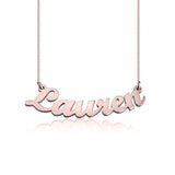 Curved Nameplate Necklace 3