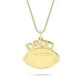  Football Name Necklace gold