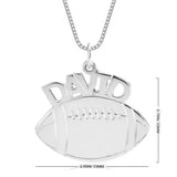  Football Name Necklace size
