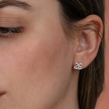 Number Earrings on a person
