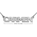 Capital Block Name Necklace 6