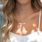 Capital Block Name Necklace 4