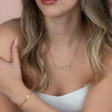 Capital Block Name Necklace 5