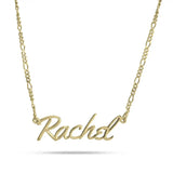 Personalized Name Necklace on Figaro Chain
