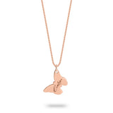 Personalized Butterfly Necklace rose gold