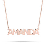Capital Block Name Necklace 3