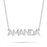 Capital Block Name Necklace 2