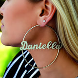 4 inch endless hoop earrings