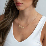Gothic Name Necklace gold