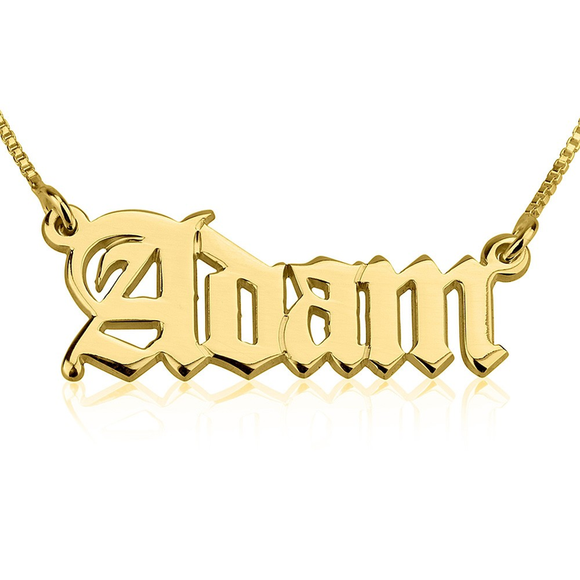 Gothic Name Necklace