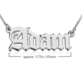 Gothic Name Necklace 3