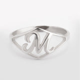 Personalized Script Initial Ring 3