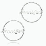 Name Hoop Earrings  2