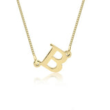 Sideways Initial Necklace