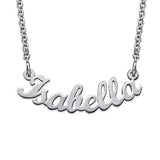 Curved Nameplate Necklace