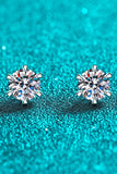 1 Carat Moissanite Stud Earrings