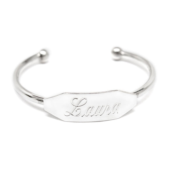 Sterling silver sales baby cuff bracelet