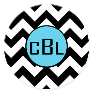 Personalized Plate ~ Chevron