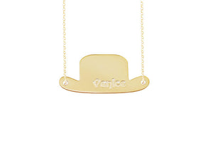 Personalized Top Hat Necklace - Bellalicious Boutique
 - 1