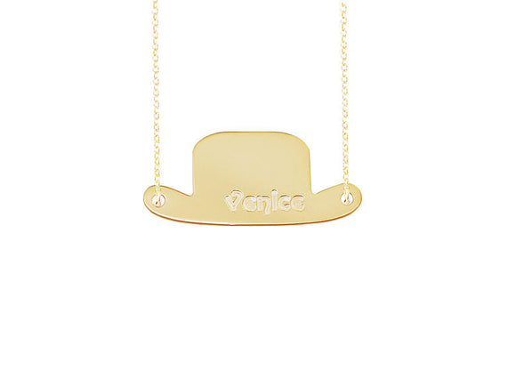 Personalized Top Hat Necklace - Bellalicious Boutique
 - 1