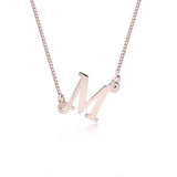 Sideways Initial Necklace 4